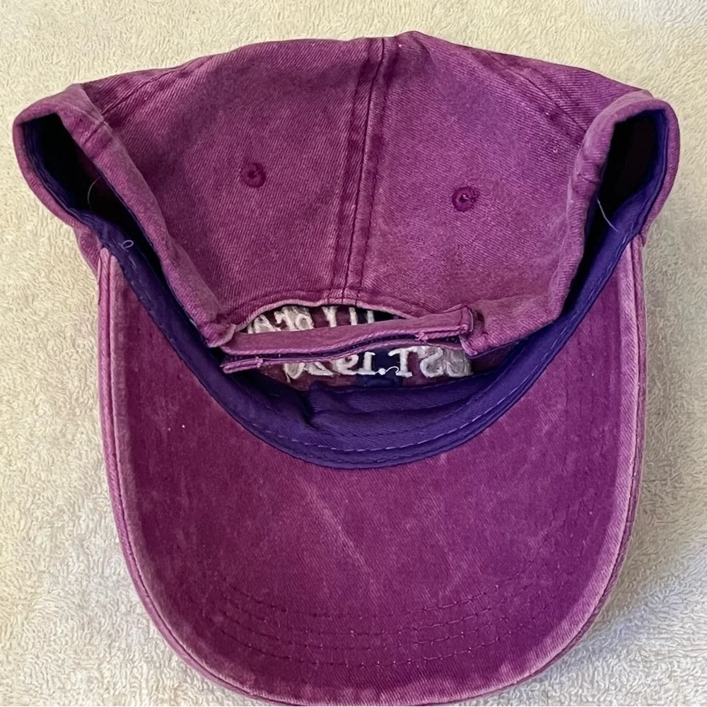 Panama City Purple Adjustable Beach Cap